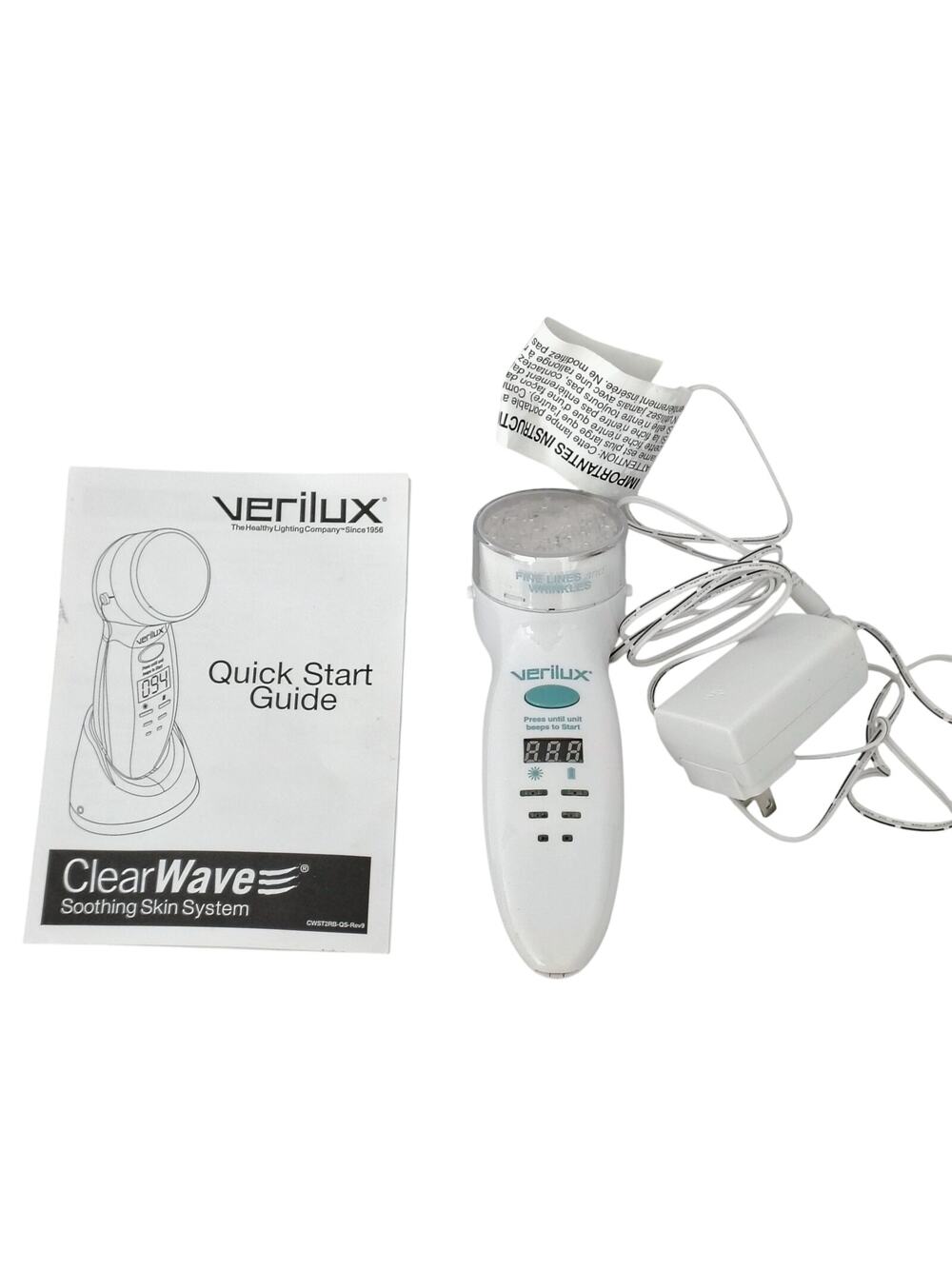Verilux Clearwave Soothing Skin LED Light System Fine Lines & Wrinkles AntiAging